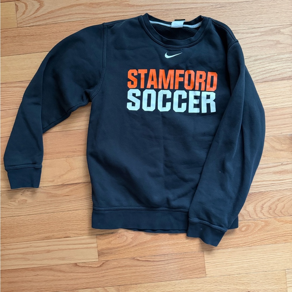 Nike Black Crew Neck Sweatshirt Stamford soccer